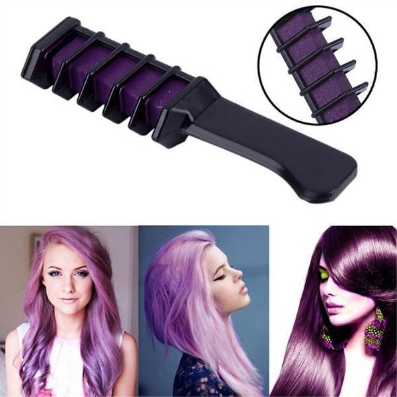 Temporary Mini Disposable Crayons Hair Color Dyeing Mascara Dye Chalk Box With Brush - Image 8
