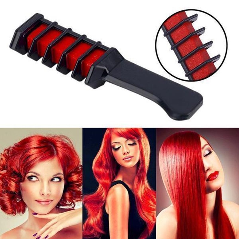 Temporary Mini Disposable Crayons Hair Color Dyeing Mascara Dye Chalk Box With Brush - Image 4