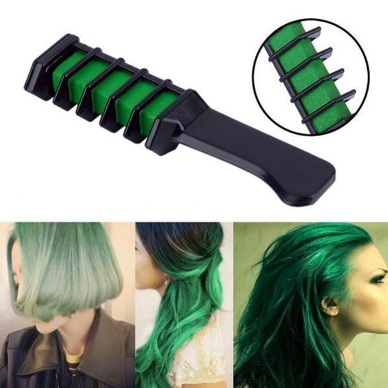 Temporary Mini Disposable Crayons Hair Color Dyeing Mascara Dye Chalk Box With Brush - Image 3